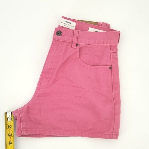 Cotton On High A Line Jean Shorts Womens Size 6 Pink Jorts Summer Spring Vacay - Picture 6 of 8